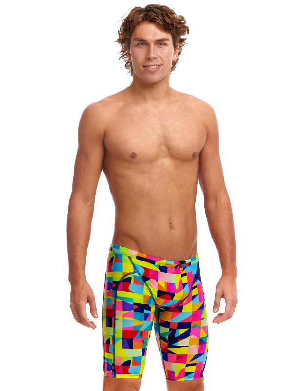 Men's trunks with a quick - dry fabricOn The Grid Swim Jammers - Multi