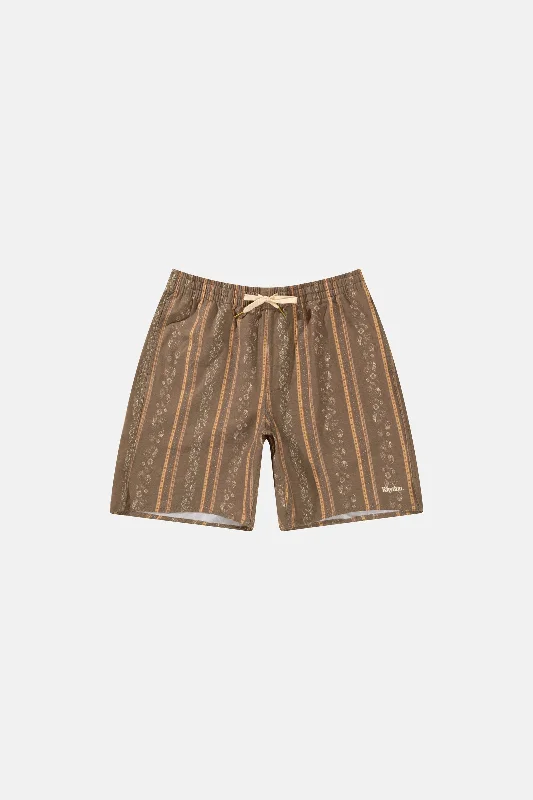 Designer men's trunks with a fashionable edgePaisley Stripe Beach Short Tobacco