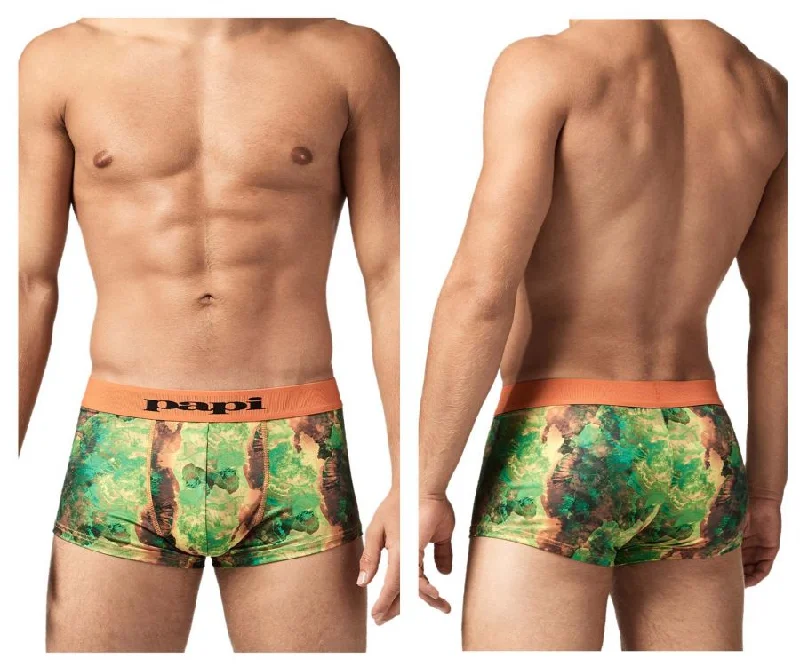 Solid - color men's boxer briefs in classic huesPapi UMPA050 Fashion Microflex Brazilian Trunks Color Sunrise Multi Print Solid - color men's boxer briefs in classic huesPapi UMPA050 Fashion Microflex Brazilian Trunks Color Sunrise Multi Print