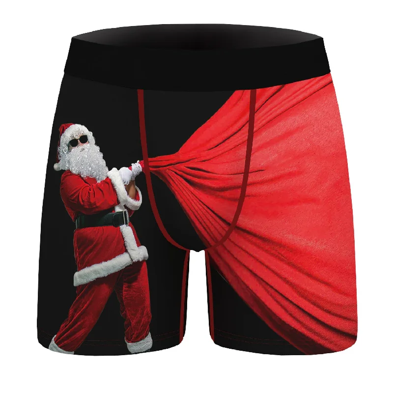 Soft - touch men's trunks for a gentle feelPersonalized Christmas Men's Underwear