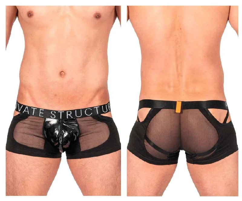 Breathable cotton men's boxer briefs for everyday wearPrivate Structure LCUT4420 Alpha Low Waist Mesh Back Jockstrap Trunks Color Black Breathable cotton men's boxer briefs for everyday wearPrivate Structure LCUT4420 Alpha Low Waist Mesh Back Jockstrap Trunks Color Black