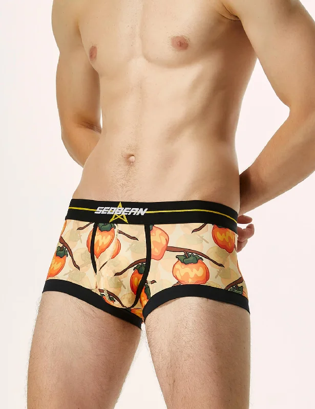 Tag - less men's boxer briefs to prevent irritationPumpkin Boxer Brief 220203