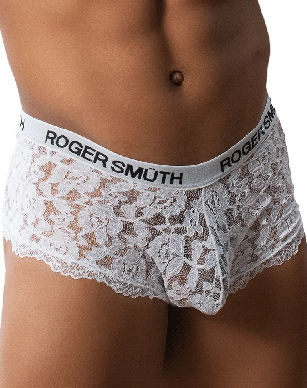 Organic men's trunks for an eco - conscious optionRoger Smuth Rs035 Transparent Trunks White