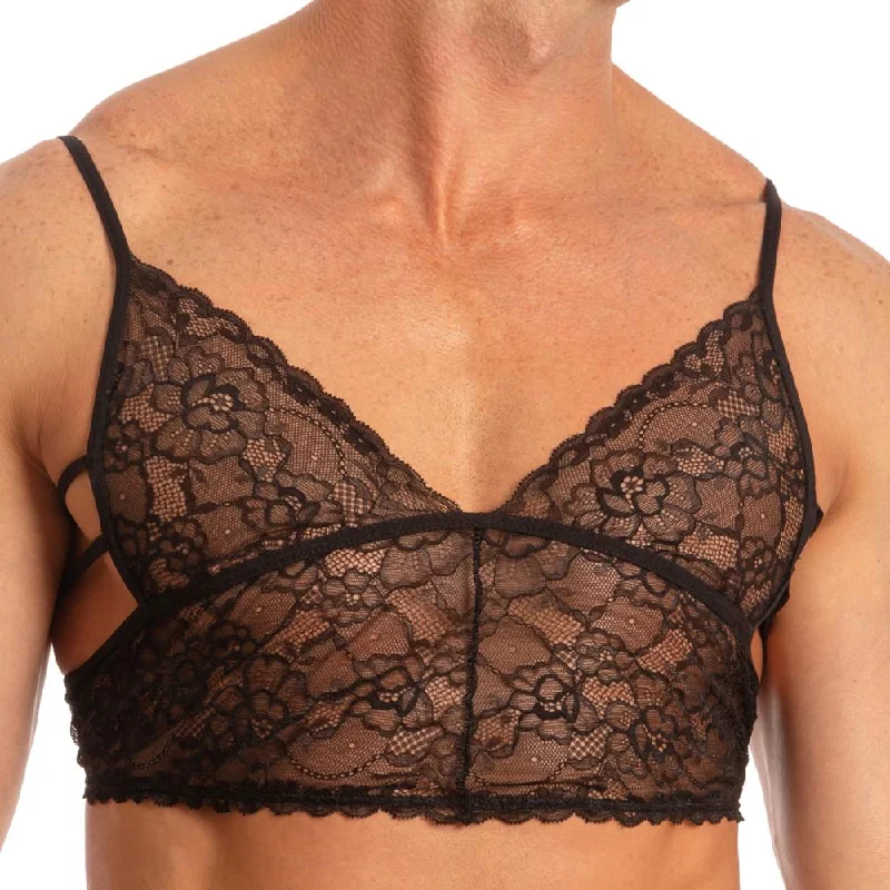 Mesh men's sexy underwear for a revealing styleSecret Male SMA018 Lacey Crop Top