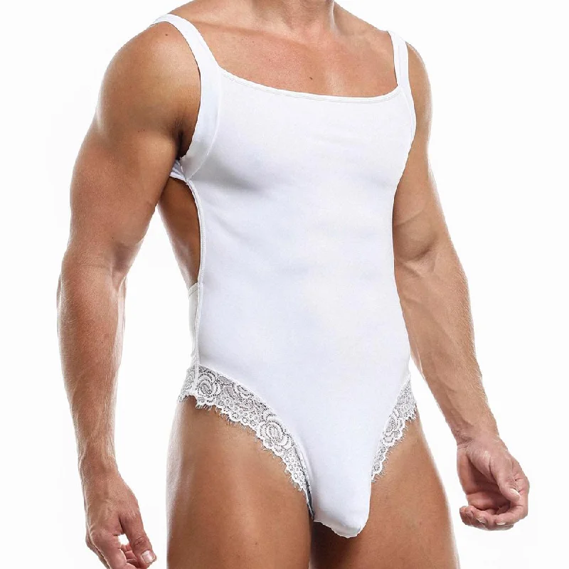 Studded men's sexy underwear for an edgy appealSecret Male SMV001 Honeymoon Body Suit