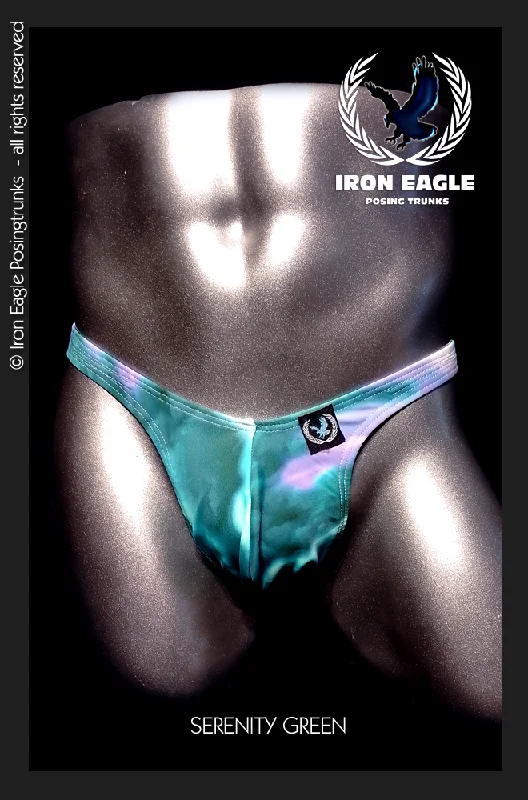 Mesh - back men's trunks for ventilationSerenity Green