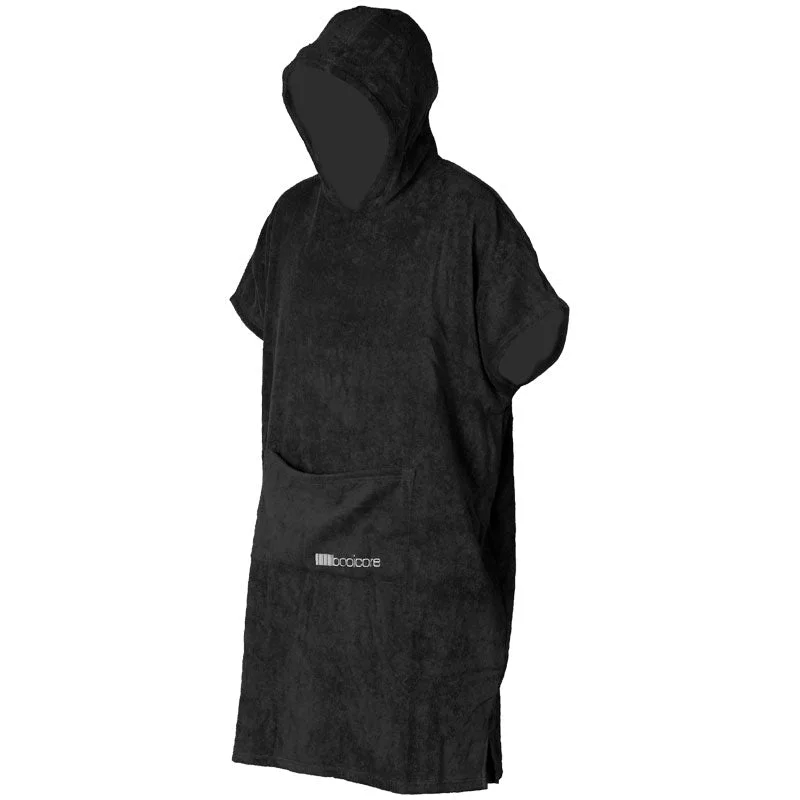 Fleece men's robes for cozy winter nights at homeThe booicore Changing Robe - Death Metal Black