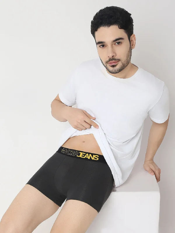 Tag - less men's trunks for irritation - free comfortUnderjeans by Spykar Men Maroon & DK Grey Trunk Tag - less men's trunks for irritation - free comfortUnderjeans by Spykar Men Maroon & DK Grey Trunk