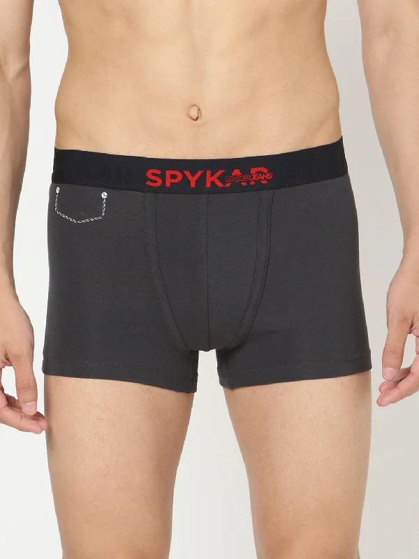 Men's trunks with a reinforced crotch areaUnderjeans By Spykar Men Premium Grey Cotton Blend Trunk Men's trunks with a reinforced crotch areaUnderjeans By Spykar Men Premium Grey Cotton Blend Trunk