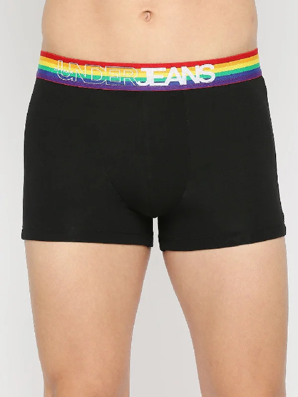 Athletic - grade men's trunks for sportsMen Premium Black Cotton Blend Trunk Underjeans By Spykar Athletic - grade men's trunks for sportsMen Premium Black Cotton Blend Trunk Underjeans By Spykar