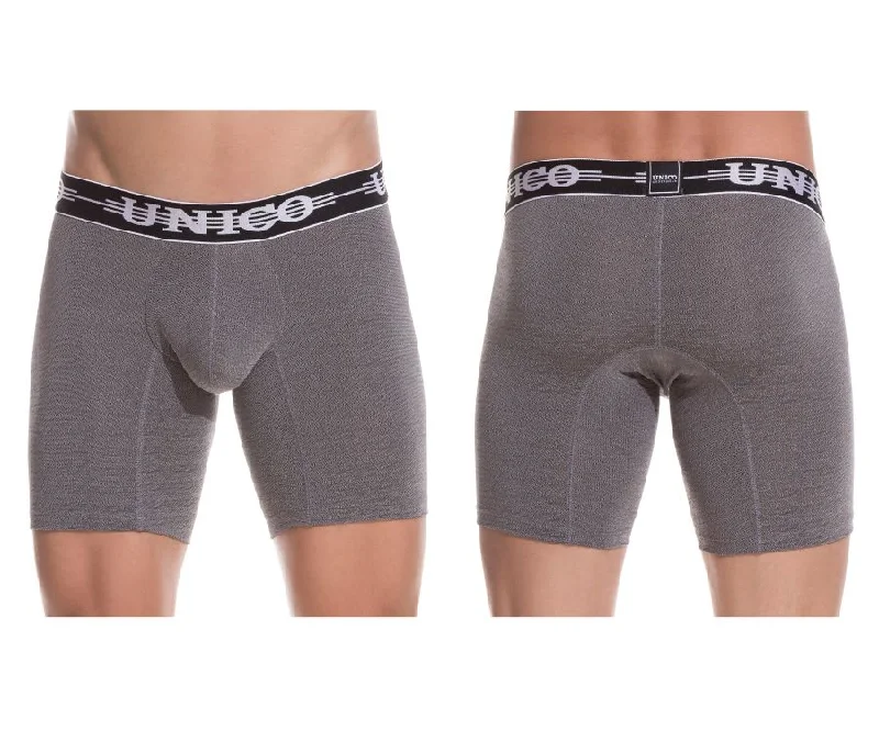 Men's boxer briefs with a contoured pouch for comfortUnico 1802010021194 Boxer Briefs Self Color Gray Men's boxer briefs with a contoured pouch for comfortUnico 1802010021194 Boxer Briefs Self Color Gray