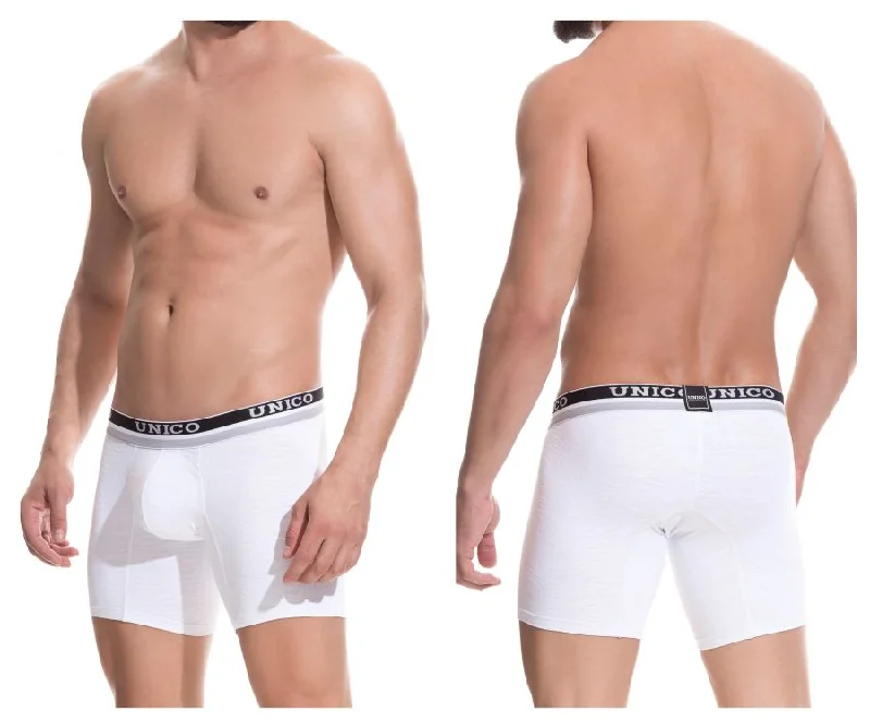 Breathable cotton men's boxer briefs for everyday wearUnico 1802010023000 Boxer Briefs Reconnect Color White Breathable cotton men's boxer briefs for everyday wearUnico 1802010023000 Boxer Briefs Reconnect Color White