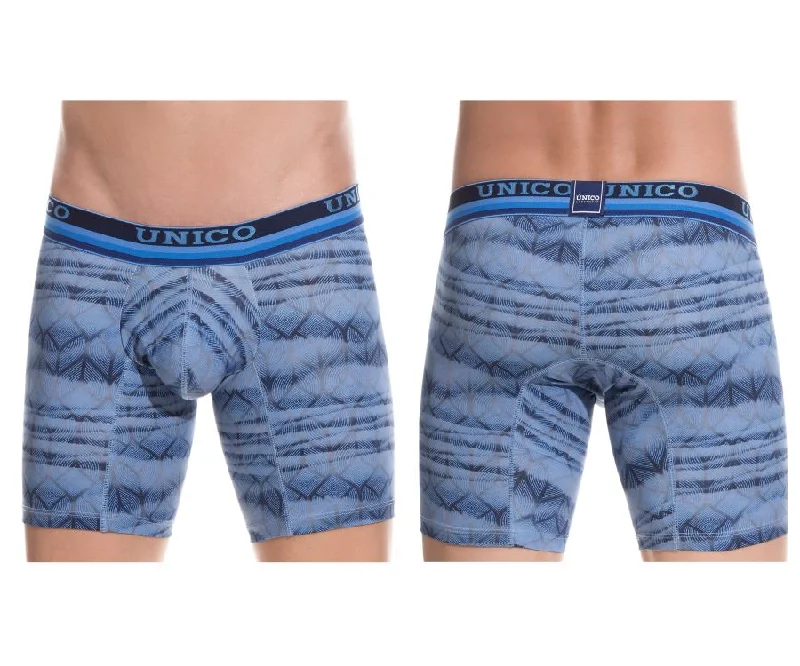 Athletic - style men's boxer briefs for active lifestylesUnico 1802010023446 Boxer Briefs Root Color Blue Athletic - style men's boxer briefs for active lifestylesUnico 1802010023446 Boxer Briefs Root Color Blue
