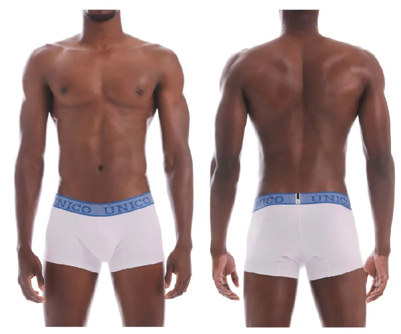 Stretch - fabric men's boxer briefs for a flexible fitUnico 20160100102 Enchanted Trunks Color 00-White Stretch - fabric men's boxer briefs for a flexible fitUnico 20160100102 Enchanted Trunks Color 00-White