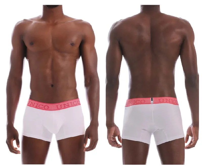Low - rise men's boxer briefs for a modern silhouetteUnico 20160100103 Illusion Trunks Color 00-White