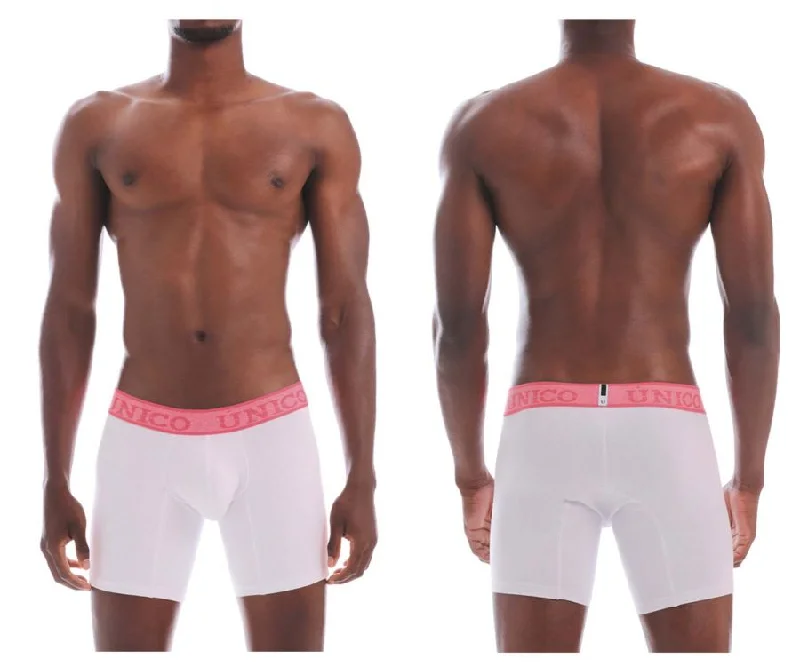Microfiber men's boxer briefs for a smooth feelUnico 20160100203 Illusion Boxer Briefs Color 00-White Microfiber men's boxer briefs for a smooth feelUnico 20160100203 Illusion Boxer Briefs Color 00-White