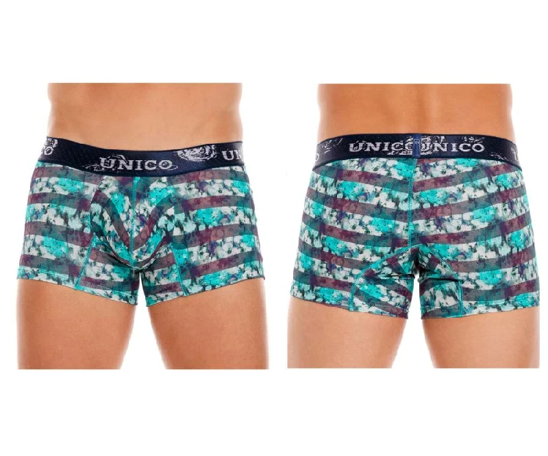 Men's boxer briefs with a contoured pouch for comfortUnico 22100100111 Espuma De Mar Trunks Color 90-Printed