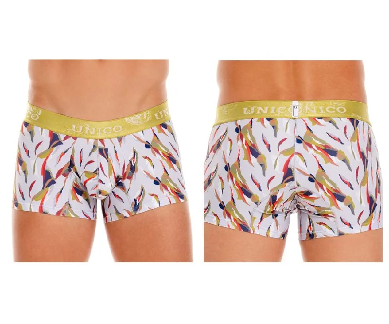 Moisture - wicking men's boxer briefs for sports activitiesUnico 22100100113 Lirico Trunks Color 63-Printed Moisture - wicking men's boxer briefs for sports activitiesUnico 22100100113 Lirico Trunks Color 63-Printed