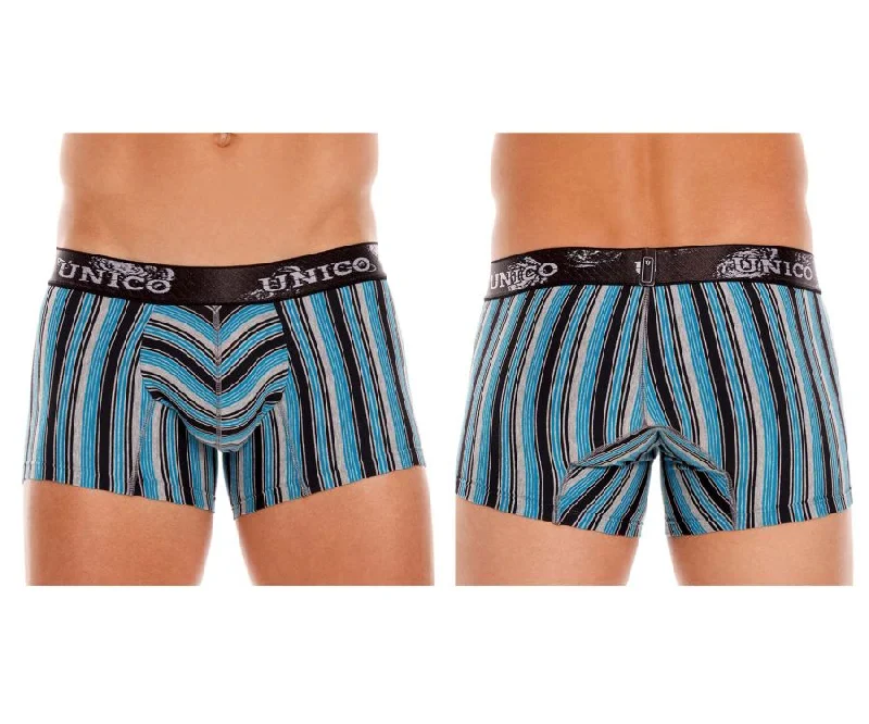 Patterned men's boxer briefs, such as stripes or checksUnico 22100100121 Valioso Trunks Color 90-Printed