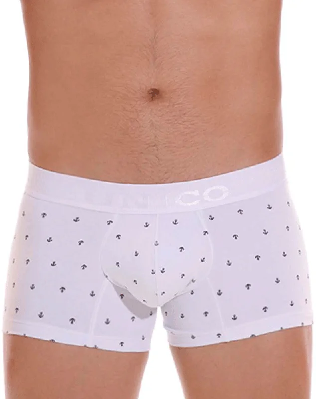 Solid - color men's trunks in various shadesUnico 22110100101 Naviero Trunks 29-white Solid - color men's trunks in various shadesUnico 22110100101 Naviero Trunks 29-white