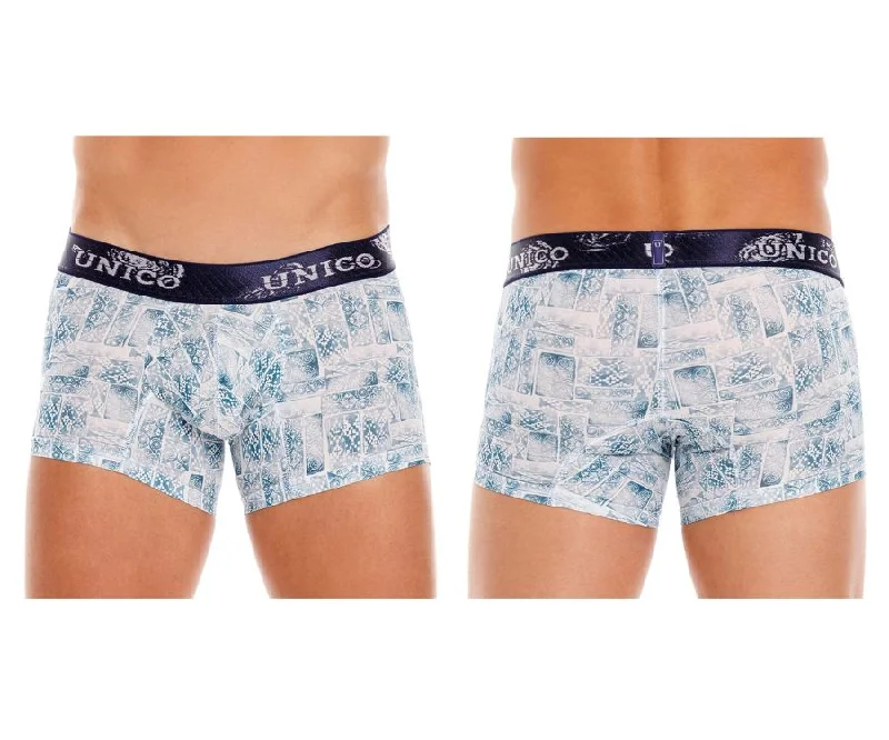 Low - rise men's boxer briefs for a modern silhouetteUnico 22110100110 Marroqui Trunks Color 63-Printed
