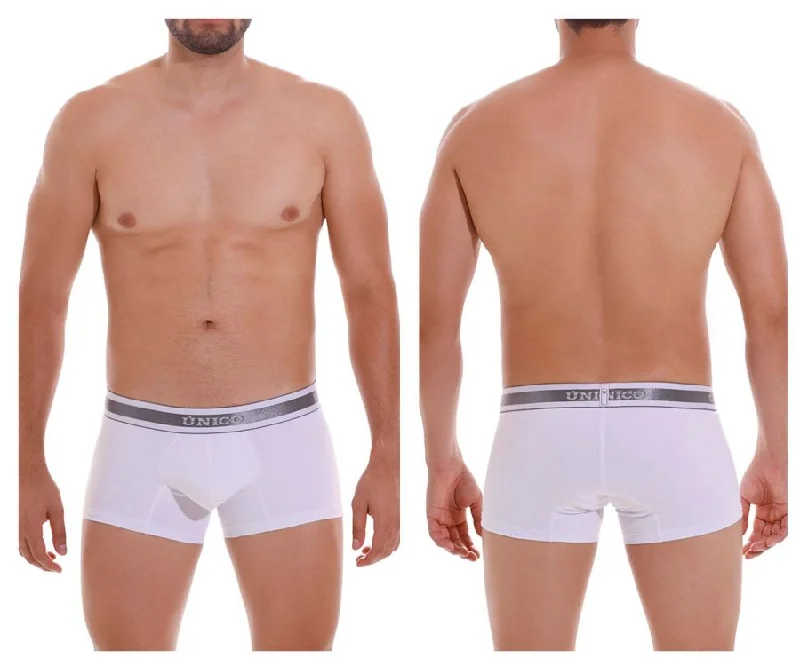Designer men's boxer briefs with a premium lookUnico 22120100109 Lustre A22 Trunks Color 00-White