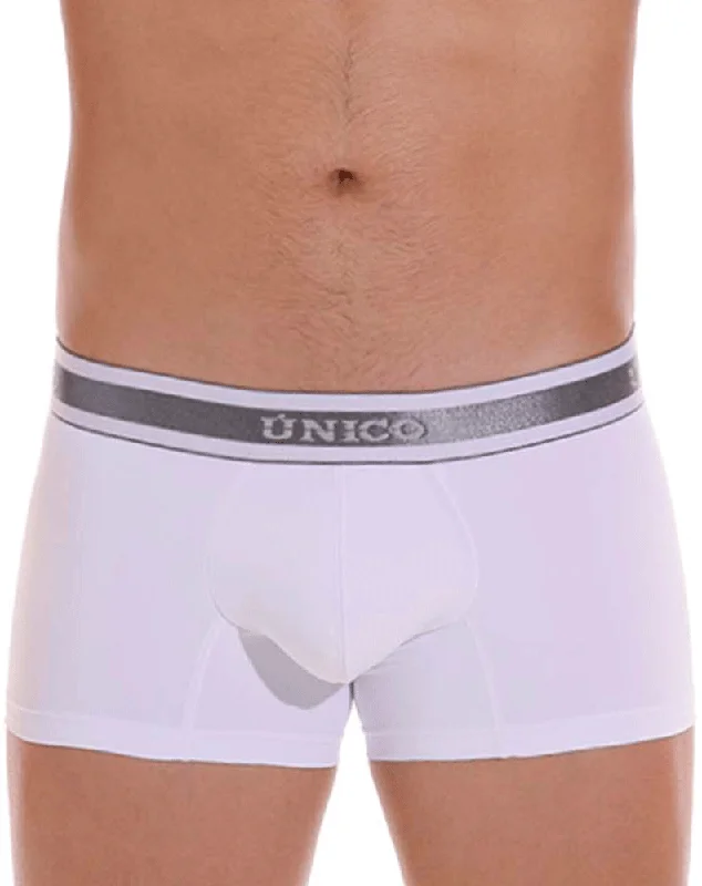 Tag - less men's trunks for irritation - free comfortUnico 22120100112 Lustre M22 Trunks 00-white Tag - less men's trunks for irritation - free comfortUnico 22120100112 Lustre M22 Trunks 00-white