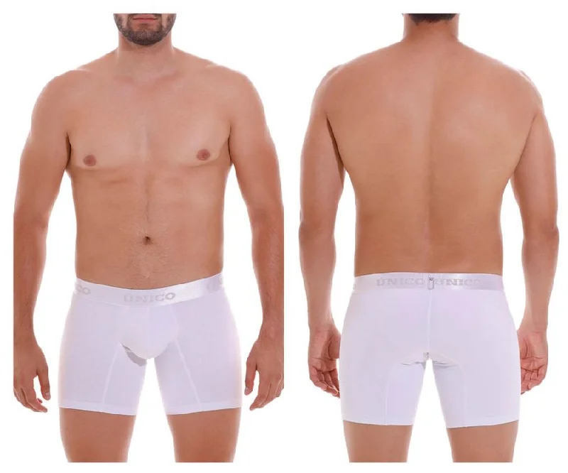 Patterned men's boxer briefs, such as stripes or checksUnico 22120100201 Cristalino A22 Boxer Briefs Color 00-White Patterned men's boxer briefs, such as stripes or checksUnico 22120100201 Cristalino A22 Boxer Briefs Color 00-White