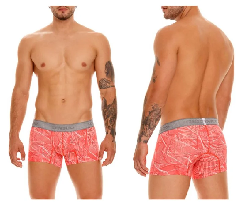 Breathable cotton men's boxer briefs for everyday wearUnico 23050100103 Talante Trunks Color 29-Coral Breathable cotton men's boxer briefs for everyday wearUnico 23050100103 Talante Trunks Color 29-Coral