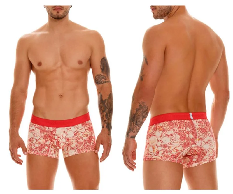 Moisture - wicking men's boxer briefs for sports activitiesUnico 23050100119 Pompa Trunks Color 63-Coral Moisture - wicking men's boxer briefs for sports activitiesUnico 23050100119 Pompa Trunks Color 63-Coral
