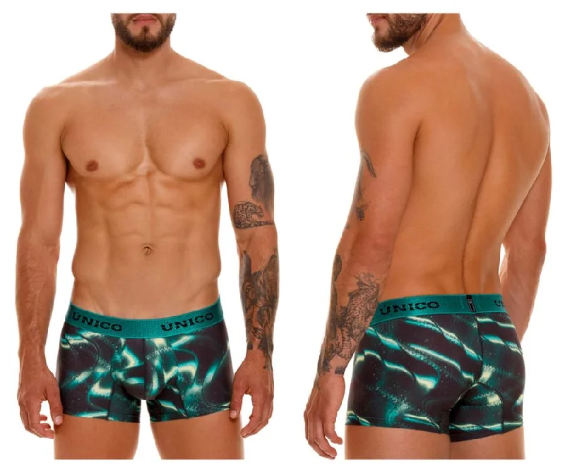 Anti - odor men's boxer briefs for long - lasting freshnessUnico 23080100105 Boreal Trunks Color 43-Green Anti - odor men's boxer briefs for long - lasting freshnessUnico 23080100105 Boreal Trunks Color 43-Green