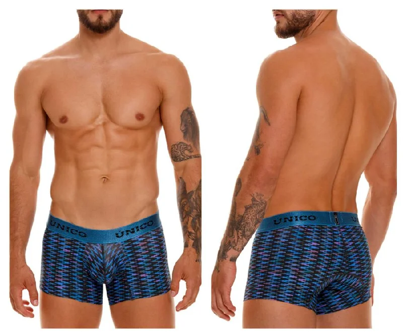 Thermal men's boxer briefs for cold weatherUnico 23080100121 Filamento Trunks Color 46-Blue Thermal men's boxer briefs for cold weatherUnico 23080100121 Filamento Trunks Color 46-Blue