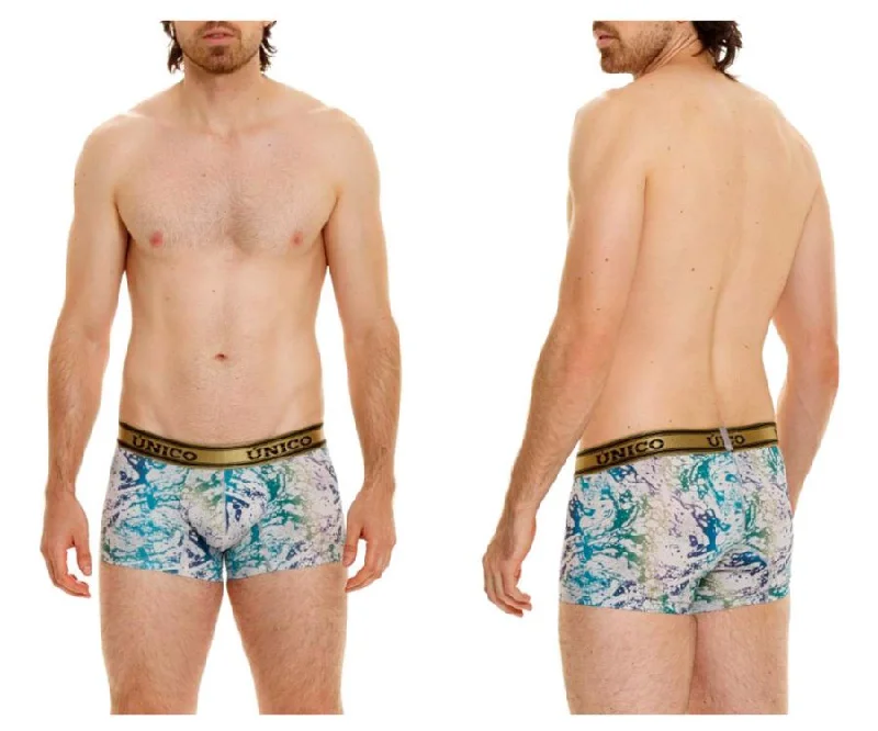Organic cotton men's boxer briefs for sensitive skinUnico 24020100105 Gasoleo Trunks Color 59-White Organic cotton men's boxer briefs for sensitive skinUnico 24020100105 Gasoleo Trunks Color 59-White