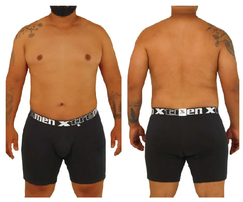 Solid - color men's boxer briefs in classic huesXtremen 70001 Plus