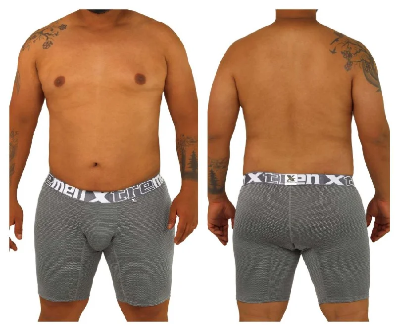 Mesh - paneled men's boxer briefs for ventilationXtremen 70005 Plus