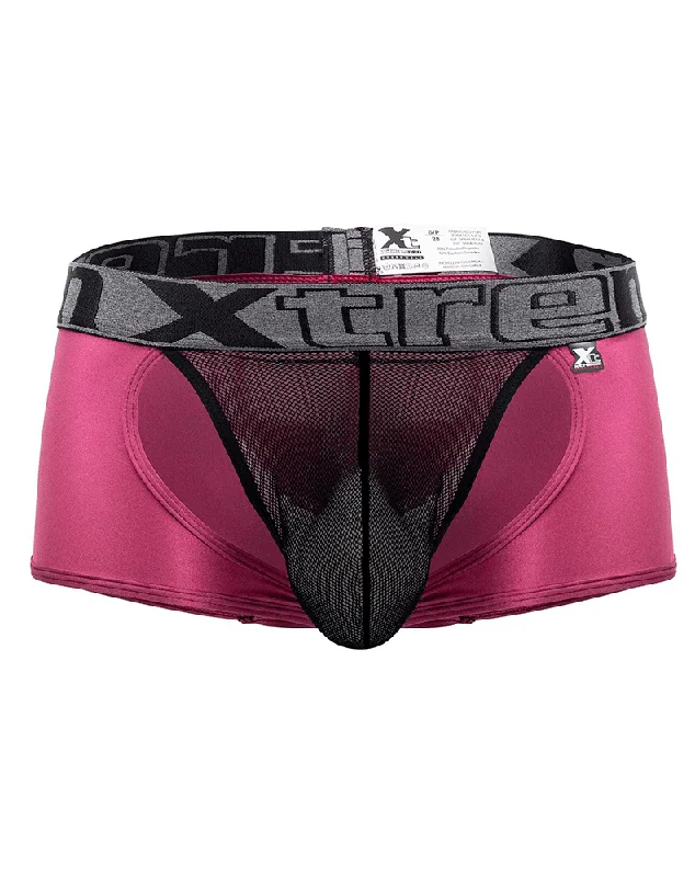 Mesh - back men's trunks for ventilationXtremen 91125 Daring Mesh Trunks Violet