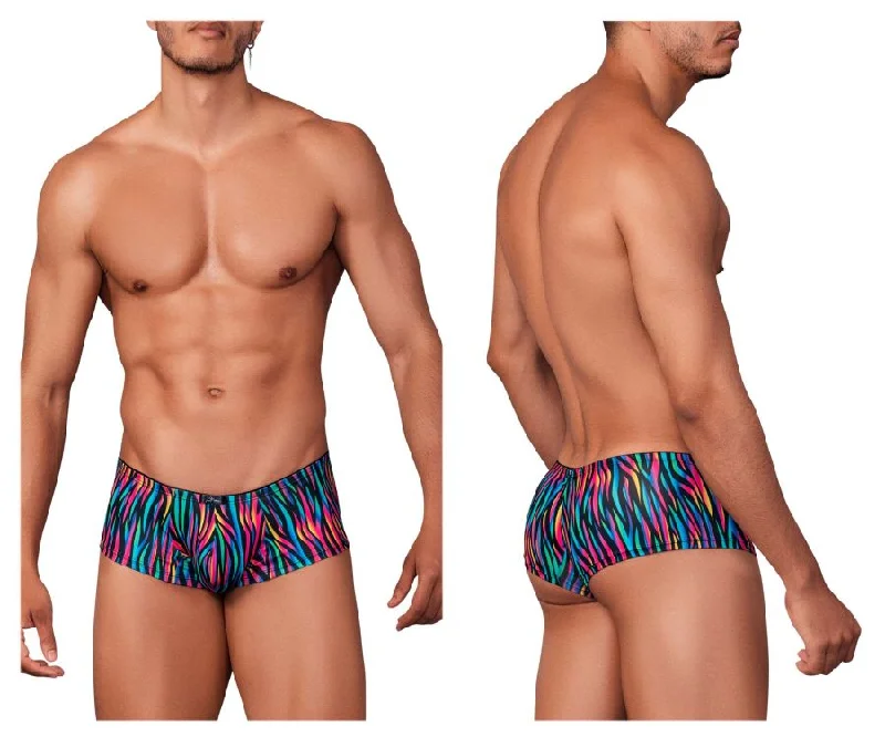 Mesh - paneled men's boxer briefs for ventilationXtremen 91147 Printed Microfiber Trunks Color Disco Zebra Mesh - paneled men's boxer briefs for ventilationXtremen 91147 Printed Microfiber Trunks Color Disco Zebra