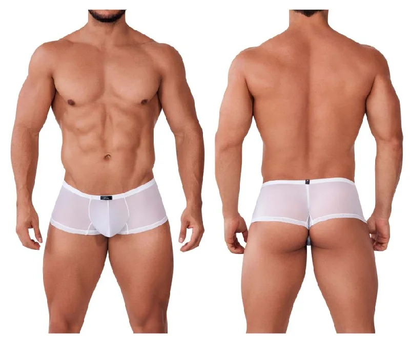 Anti - odor men's boxer briefs for long - lasting freshnessXtremen 91154 Tulle mesh Trunks Color White Anti - odor men's boxer briefs for long - lasting freshnessXtremen 91154 Tulle mesh Trunks Color White