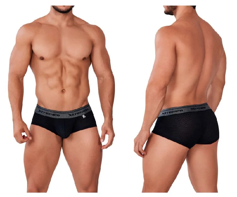 Anti - odor men's boxer briefs for long - lasting freshnessXtremen 91158 Capriati Trunks Color Black Anti - odor men's boxer briefs for long - lasting freshnessXtremen 91158 Capriati Trunks Color Black
