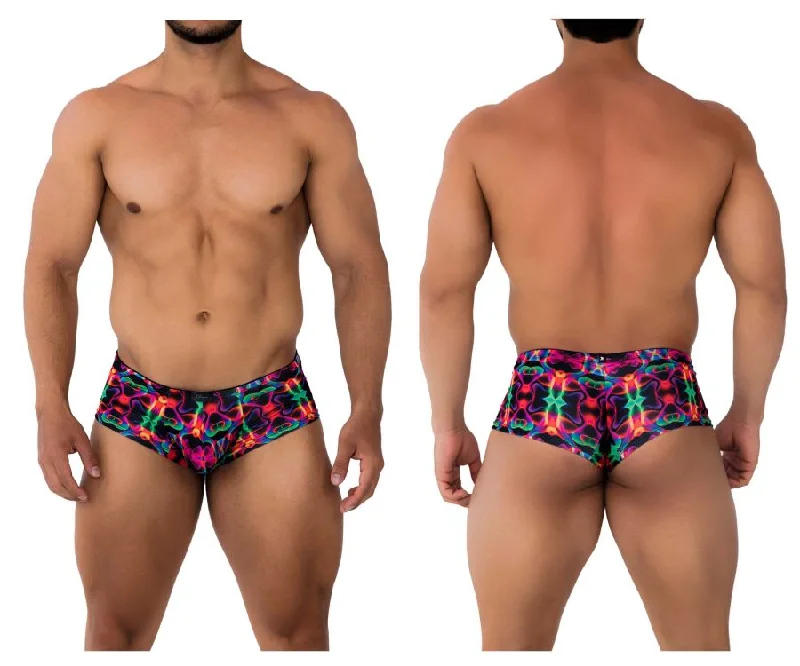 Organic cotton men's boxer briefs for sensitive skinXtremen 91170 Printed Trunks Color Bows Organic cotton men's boxer briefs for sensitive skinXtremen 91170 Printed Trunks Color Bows