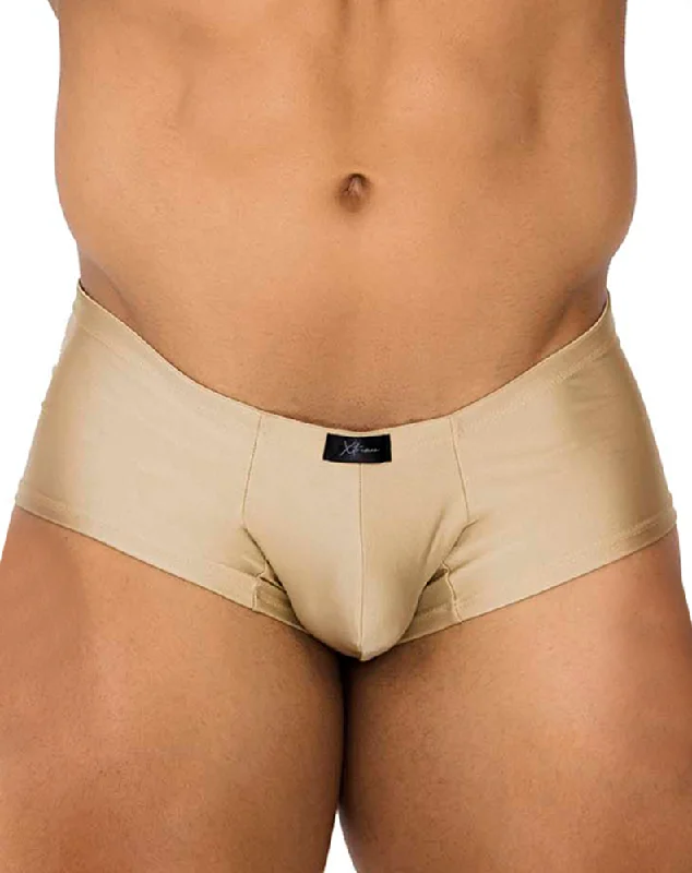 Mid - rise men's trunks for a balanced coverageXtremen 91180 Microfiber Trunks Gold Mid - rise men's trunks for a balanced coverageXtremen 91180 Microfiber Trunks Gold
