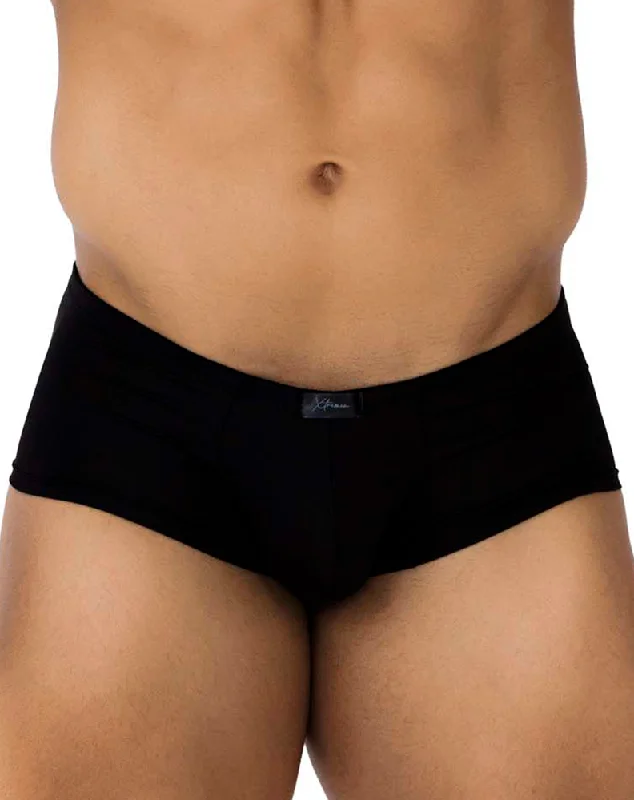 Mid - rise men's trunks for a balanced coverageXtremen 91181 Microfiber Trunks Black Mid - rise men's trunks for a balanced coverageXtremen 91181 Microfiber Trunks Black