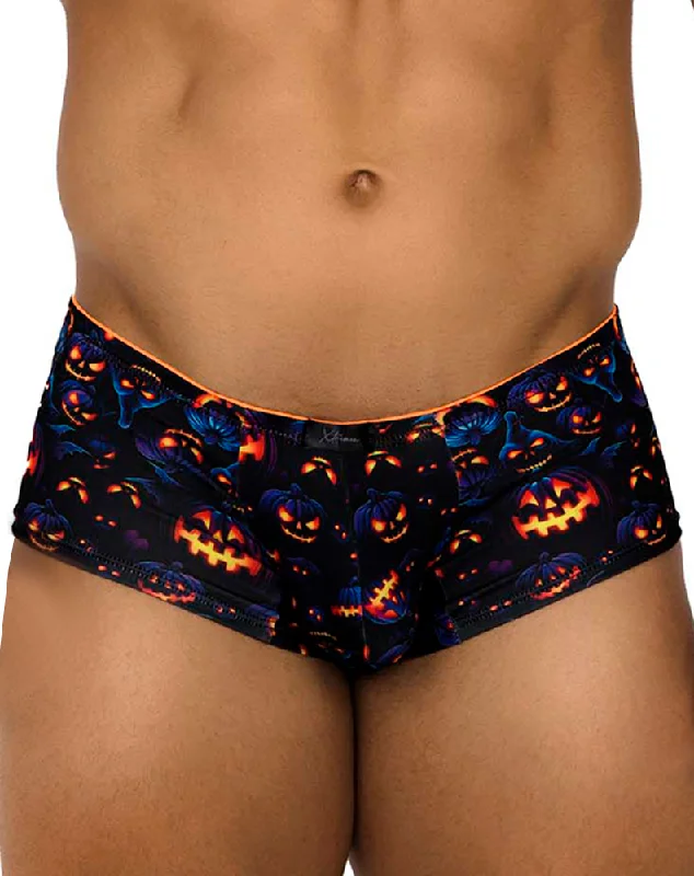 Printed men's trunks with eye - catching motifsXtremen 91193 Printed Trunks Pumpkins