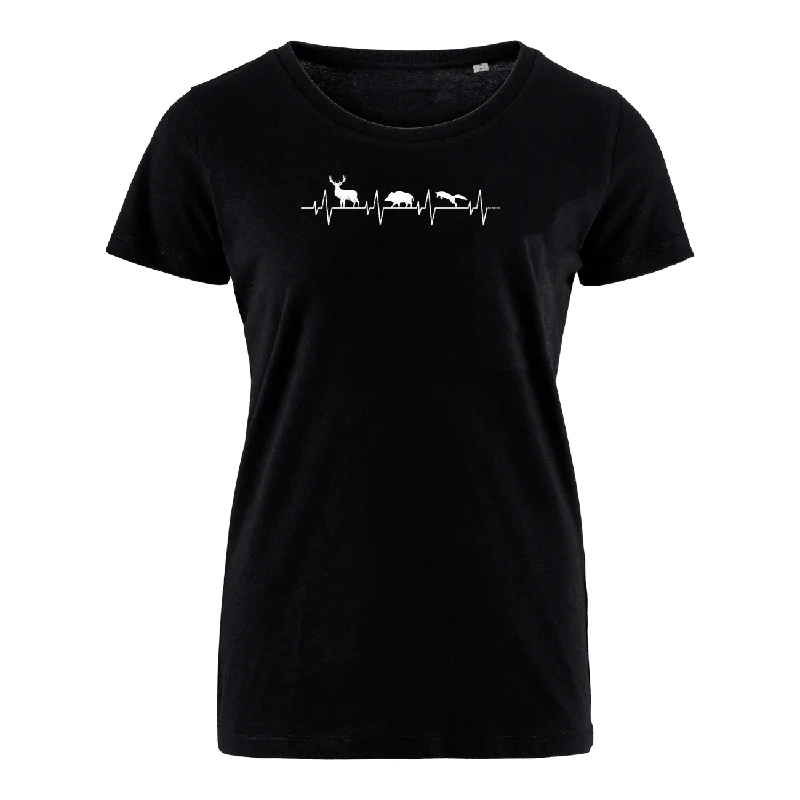 Men's organic cotton crew - neck t - shirts for everyday comfortHerzschlag des Waldes - Bio Damen Shirt