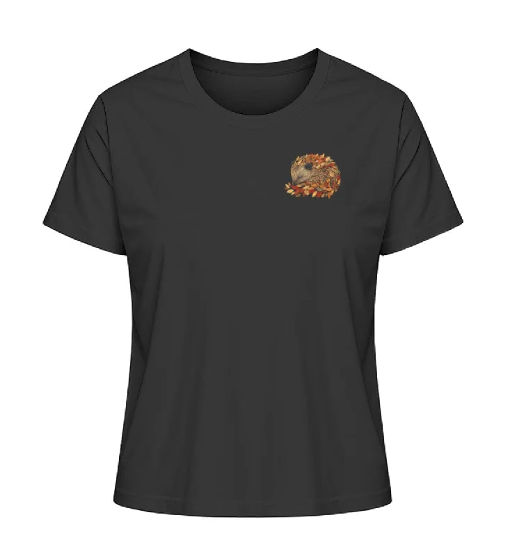 Men's distressed denim - look t - shirts with a rugged appealIgel im Laub - Bio Damen Shirt Men's distressed denim - look t - shirts with a rugged appealIgel im Laub - Bio Damen Shirt
